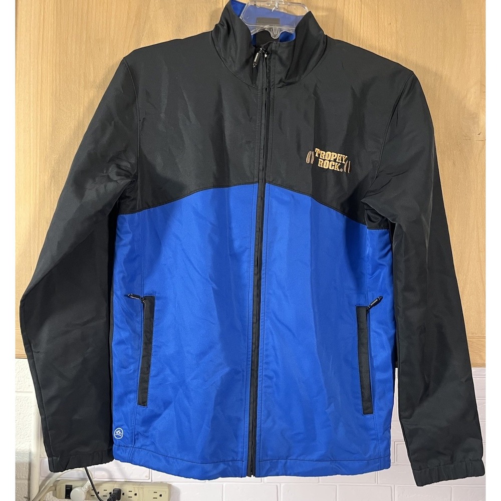 Stormtech Windbreaker Jacket Mens S Blue Black Trophy Rock Full Zip Mesh‎ Lined